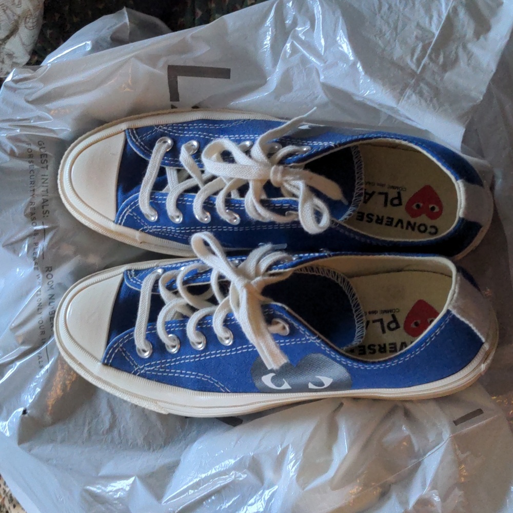Comme des Garcons x Converse blue sz9